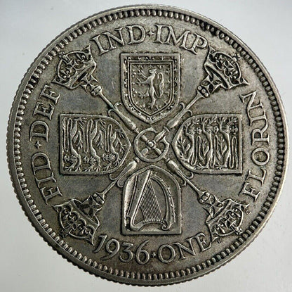 1936 George V Florin Silver Coin | Very High Grade
