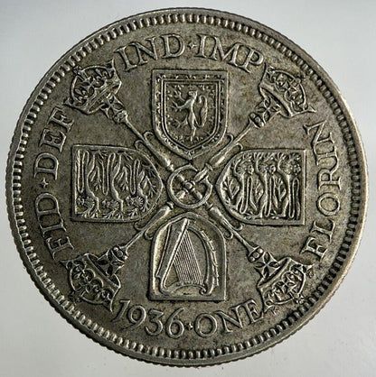 1936 George V Florin Silver Coin | Very High Grade