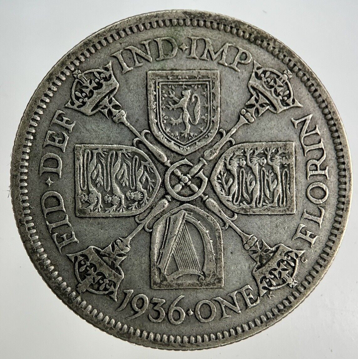 1936 George V Florin Silver Coin | Fine Collectable Grade
