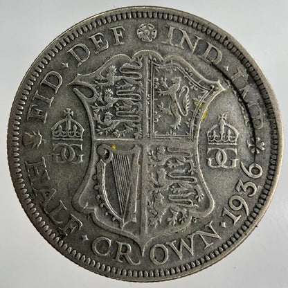 1936 George V Half-Crown Silver Coin | Fine Collectable Grade