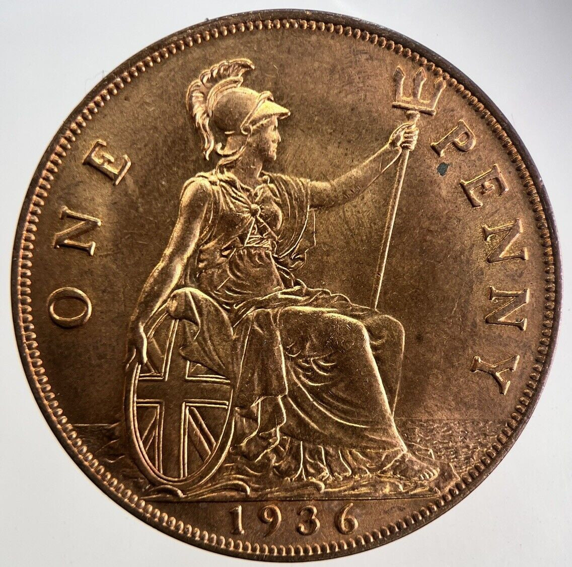 1936 George V One Penny Coin | Very High Grade