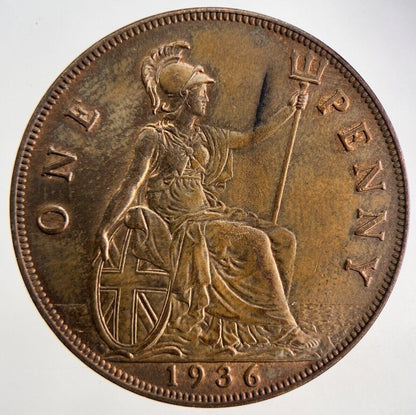 1936 George V One Penny Coin | Very High Grade