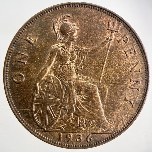 1936 George V One Penny Coin | Very High Grade