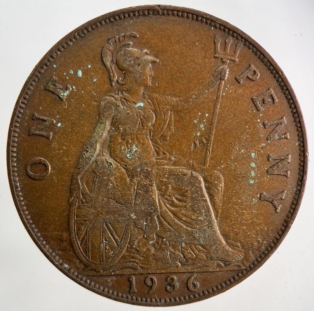 1936 George V One Penny Coin | Fine Collectable Grade