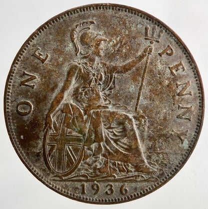 1936 George V One Penny Coin | Fine Collectable Grade