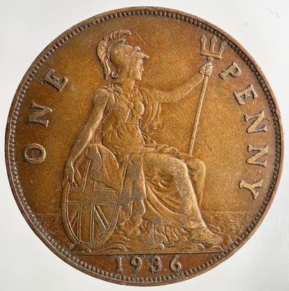 1936 George V One Penny Coin | Fine Collectable Grade