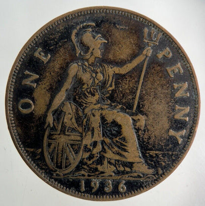 1936 George V One Penny Coin | Fine Collectable Grade