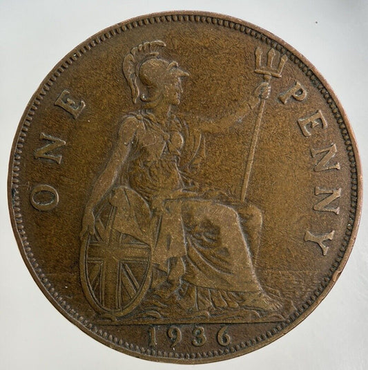 1936 George V One Penny Coin | Fine Collectable Grade