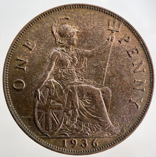 1936 George V One Penny Coin | Very High Grade