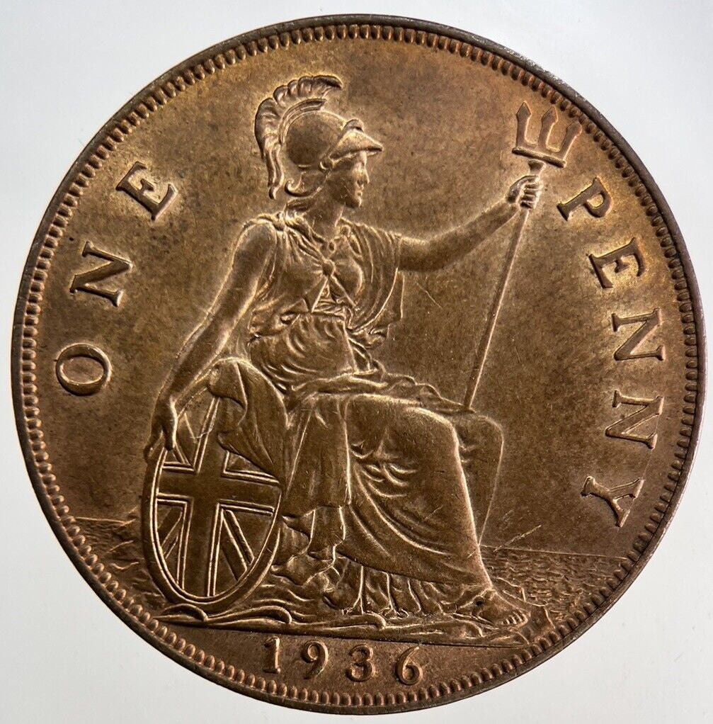 1936 George V One Penny Coin | Very High Grade