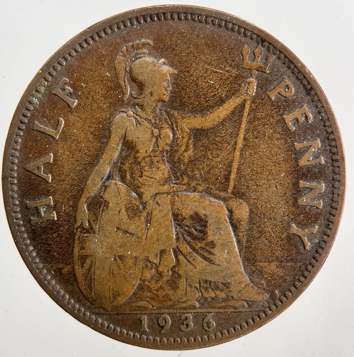 1936 George V Half-Penny Coin | Collectable Grade