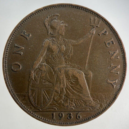 1936 George V One Penny Coin | Fine Collectable Grade