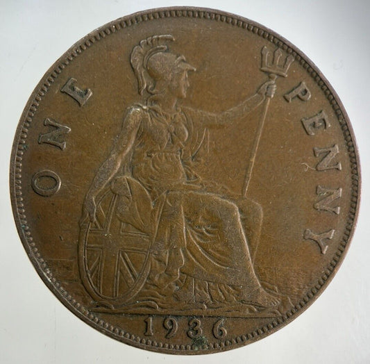 1936 George V One Penny Coin | Fine Collectable Grade