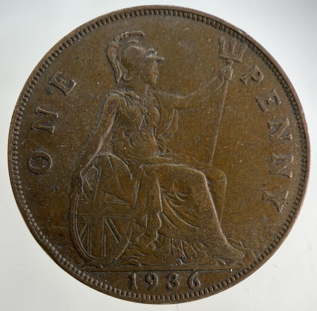 1936 George V One Penny Coin | Fine Collectable Grade
