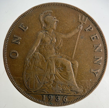 1936 George V One Penny Coin | Fine Collectable Grade