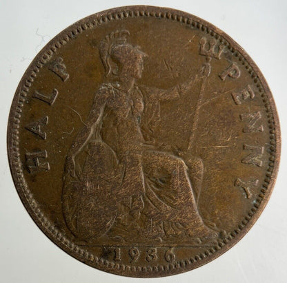1936 George V Half-Penny Coin | Collectable Grade