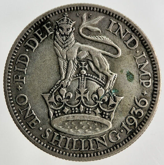 1936 George V Shilling Silver Coin | Fine Collectable Grade