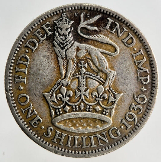 1936 George V Shilling Silver Coin | Fine Collectable Grade