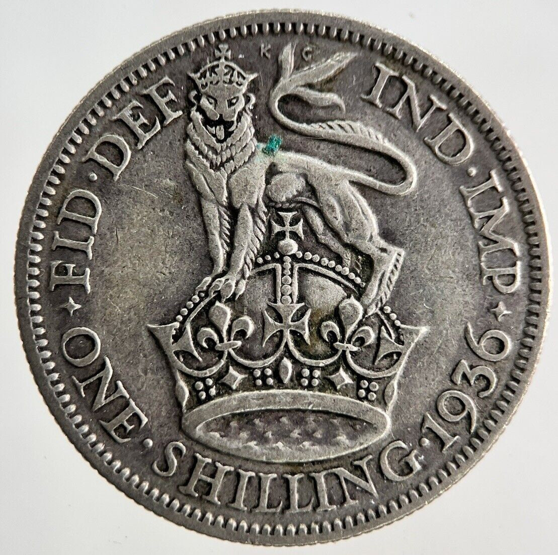 1936 George V Shilling Silver Coin | Fine Collectable Grade