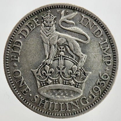 1936 George V Shilling Silver Coin | Collectable Grade