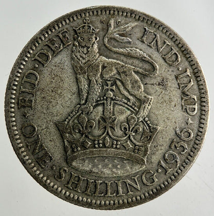 1936 George V Shilling Silver Coin | Fine Collectable Grade