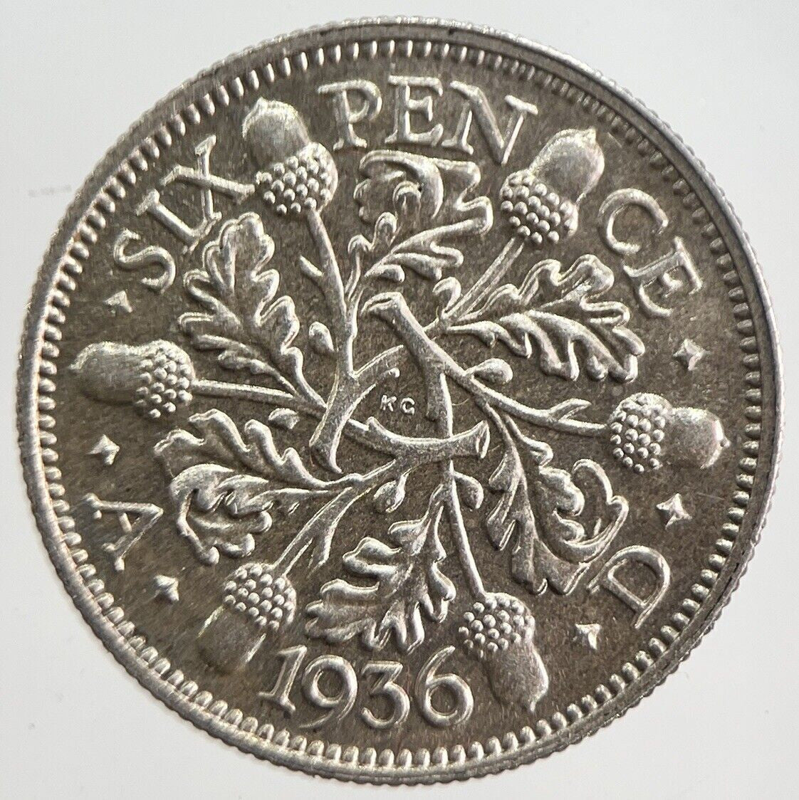 1936 George V Sixpence Silver Coin | Very High Grade | a4851