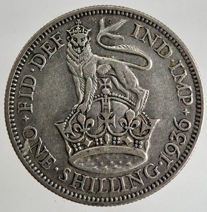 1936 George V Shilling Silver Coin | Fine Collectable Grade | a8780