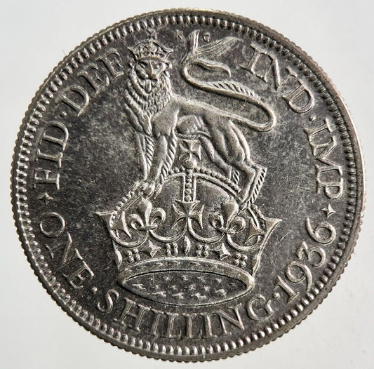 1936 George V Shilling Silver Coin | Very High Grade
