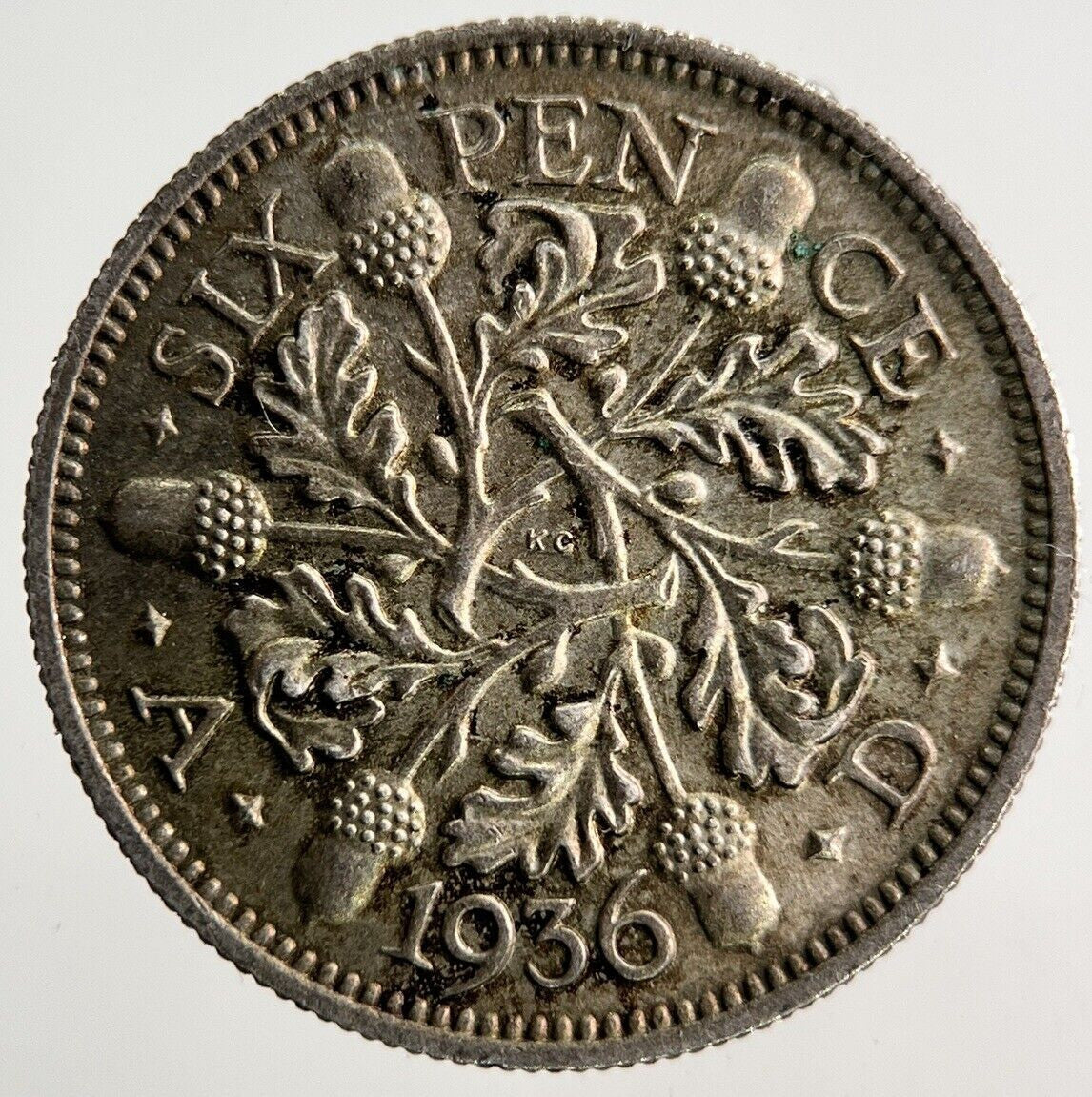 1936 George V Sixpence Silver Coin | Very High Grade