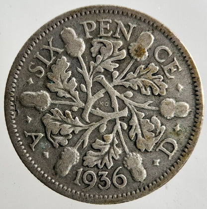 1936 George V Sixpence Silver Coin | Collectable Grade