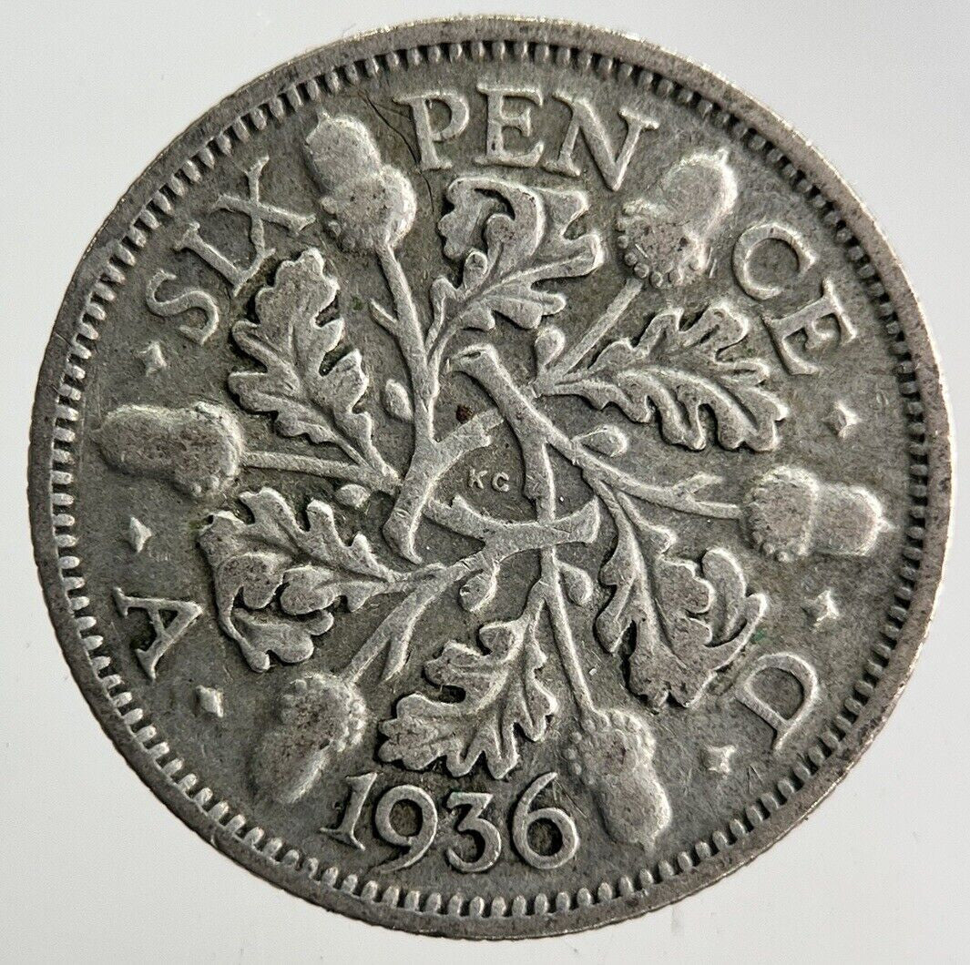 1936 George V Sixpence Silver Coin | Collectable Grade