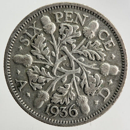 1936 George V Sixpence Silver Coin | Collectable Grade