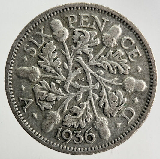 1936 George V Sixpence Silver Coin | Collectable Grade