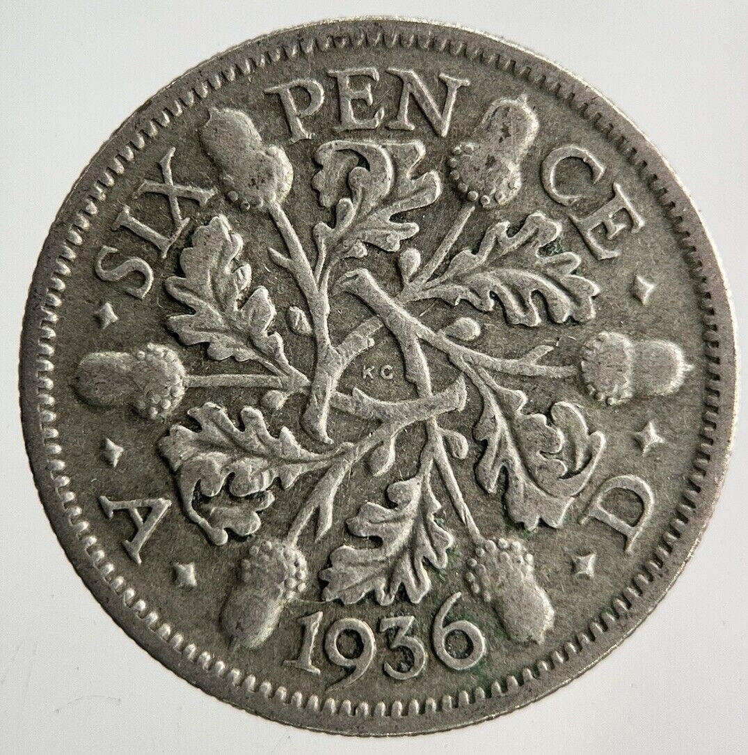 1936 George V Sixpence Silver Coin | Collectable Grade