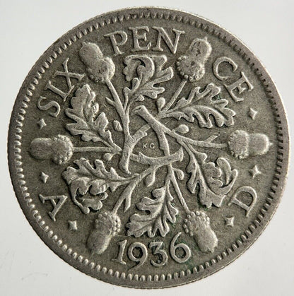 1936 George V Sixpence Silver Coin | Collectable Grade
