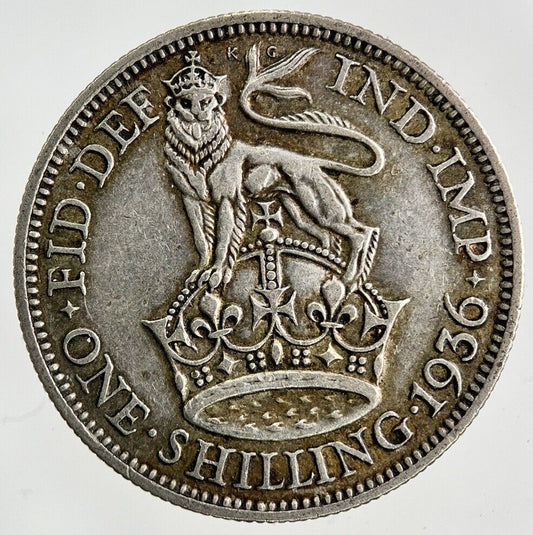 1936 George V Shilling Silver Coin | Very High Grade