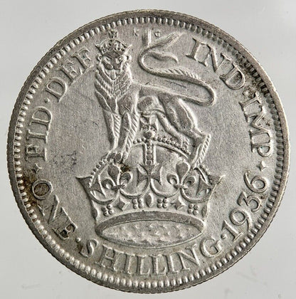 1936 George V Shilling Silver Coin | Very High Grade