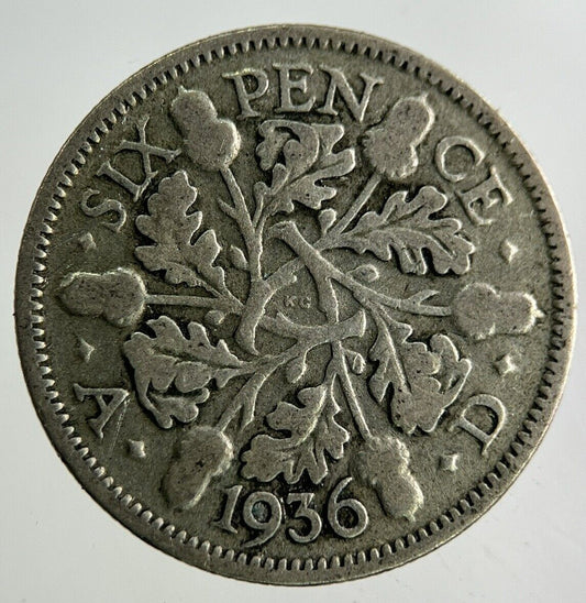 1936 George V Sixpence Silver Coin | Collectable Grade