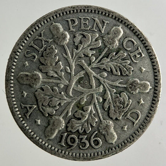 1936 George V Sixpence Silver Coin | Collectable Grade