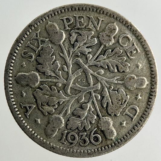 1936 George V Sixpence Silver Coin | Collectable Grade