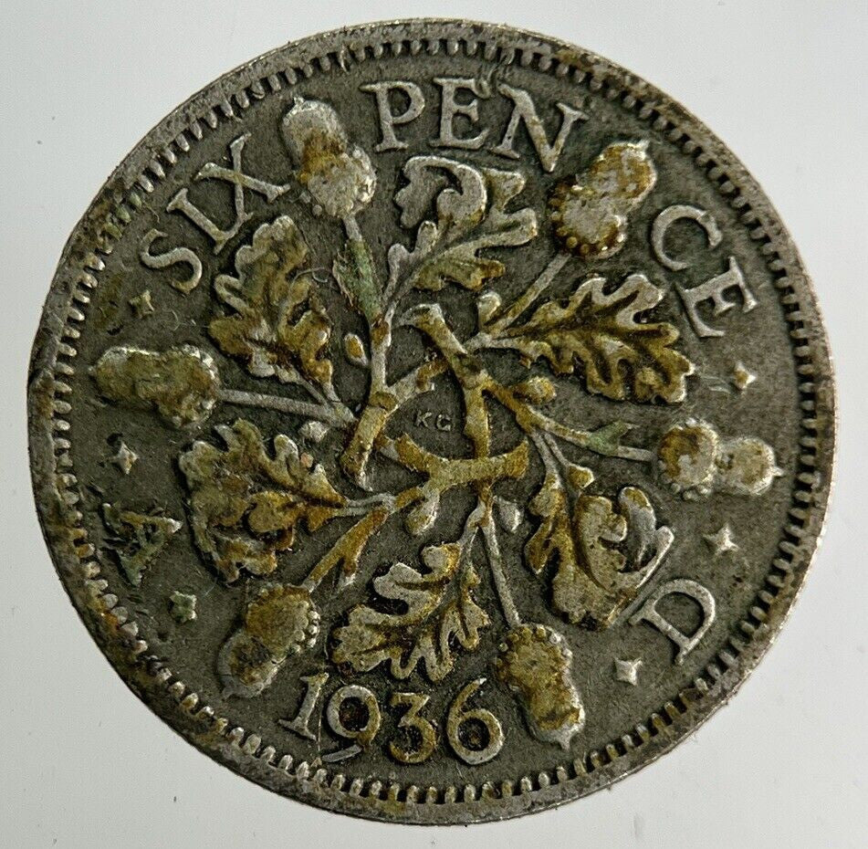 1936 George V Sixpence Silver Coin | Collectable Grade