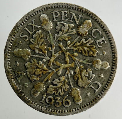1936 George V Sixpence Silver Coin | Collectable Grade