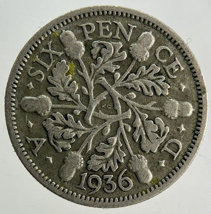 1936 George V Sixpence Silver Coin | Collectable Grade