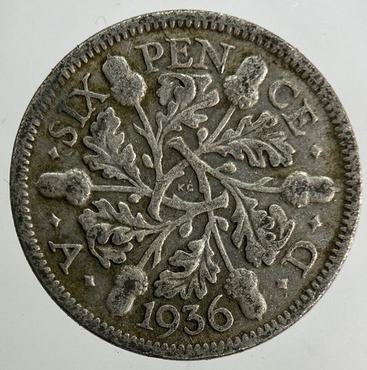 1936 George V Sixpence Silver Coin | Collectable Grade