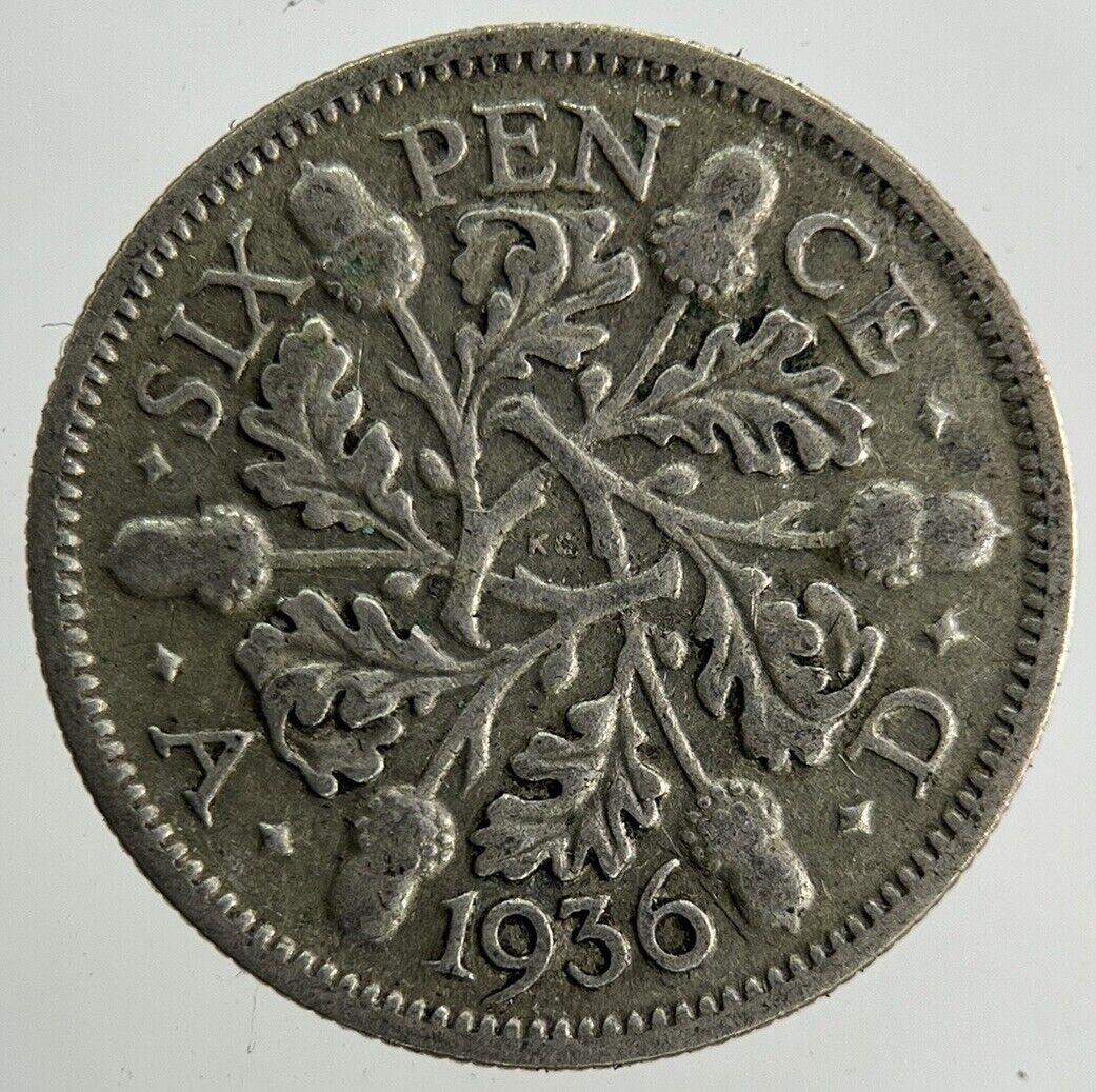 1936 George V Sixpence Silver Coin | Collectable Grade