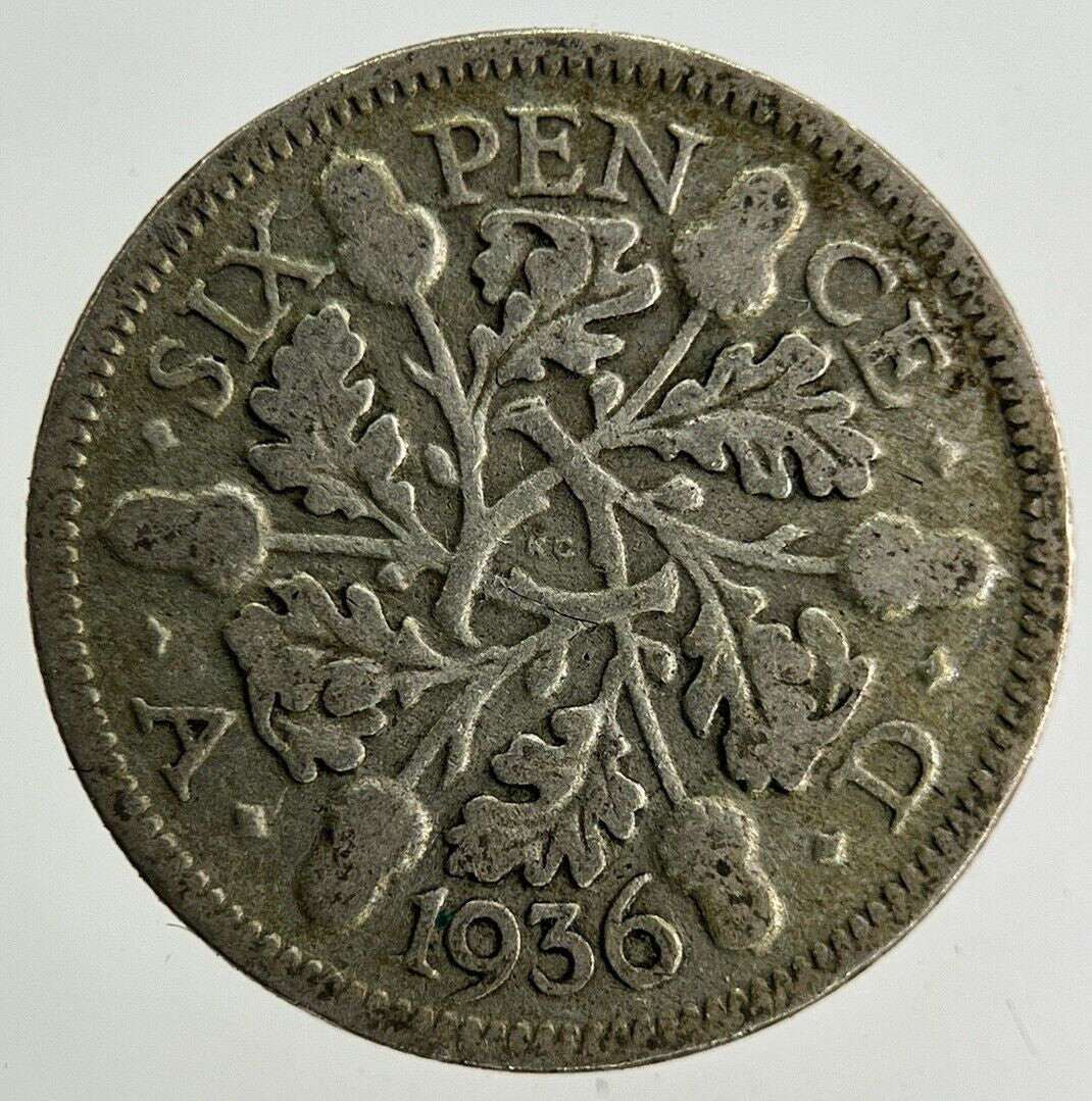 1936 George V Sixpence Silver Coin | Collectable Grade