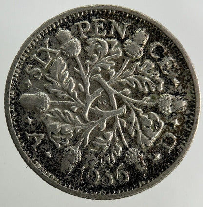 1936 George V Sixpence Silver Coin | Fine Collectable Grade