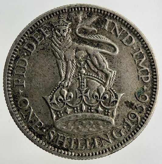 1936 George V Shilling Silver Coin | Very High Grade