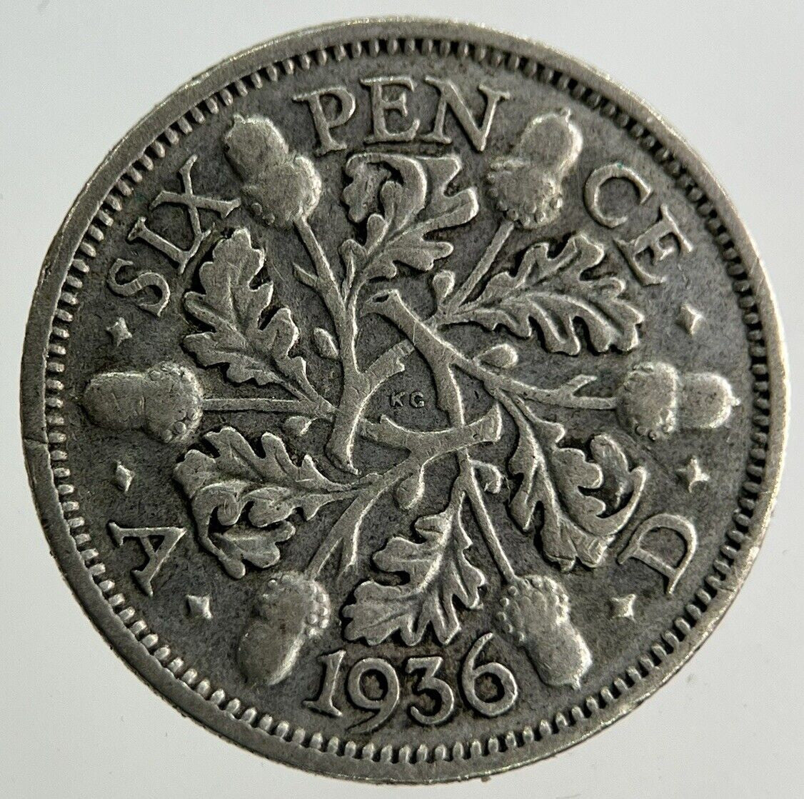 1936 George V Sixpence Silver Coin | Fine Collectable Grade