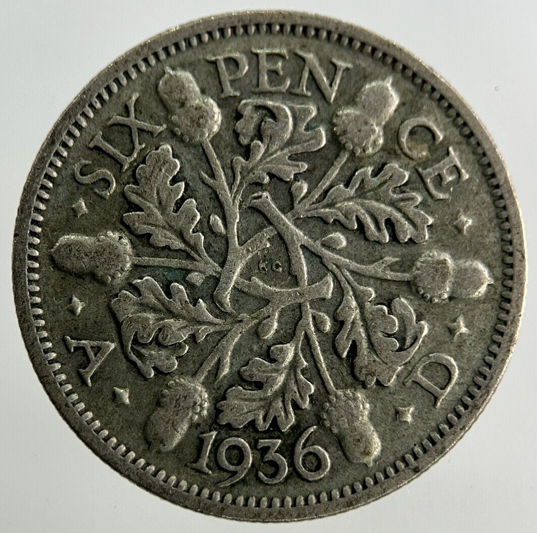 1936 George V Sixpence Silver Coin | Collectable Grade